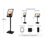 Stojak informacyjny A4 Premium czarny OWZ – stabilny